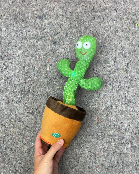 Recorded Message Dancing Cactus Plush Toy