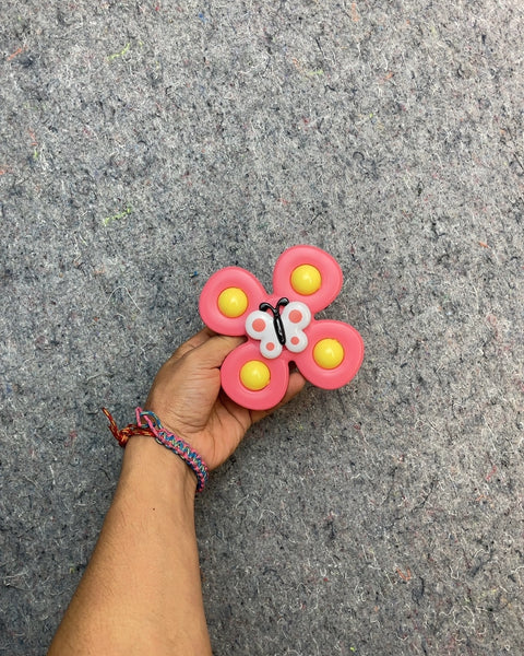 Pink Butterfly Flower Fidget Spinner
