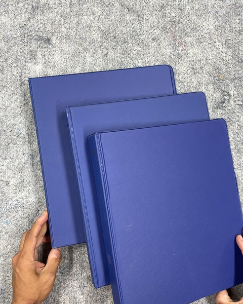 Dark Blue 3 Three-Ring Binders