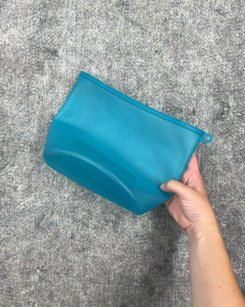Teal Silicone Food Storage Bag