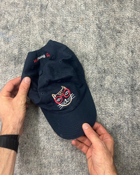 Bond Vet Navy Blue Cat Embroidered Baseball Cap