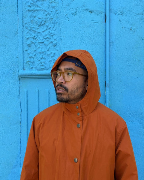 A New Day Rust Orange Raincoat, Size XL