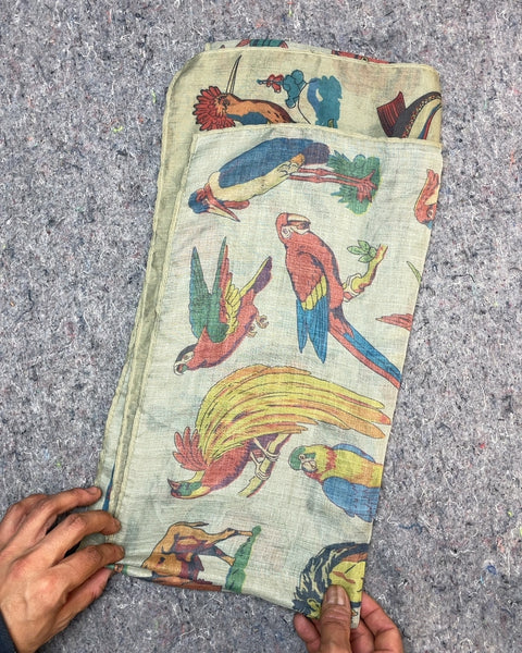 Printed Bird Scarf