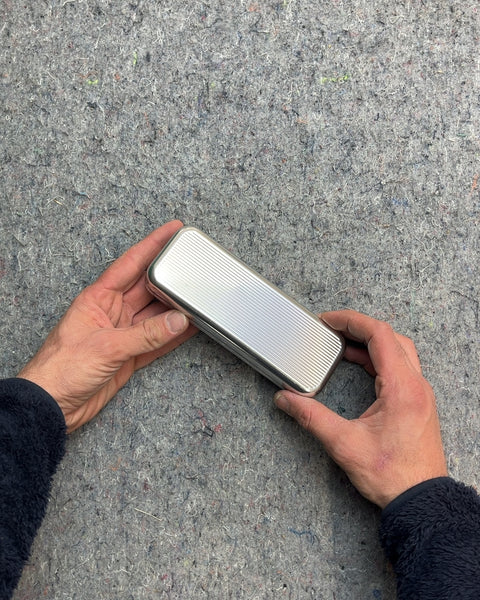 Silver Ribbed Glasses Case If You Can't Afford The RIMOWA