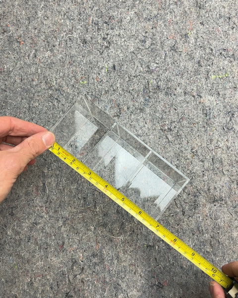 Clear Acrylic 4-Compartment Organizer, 3x7"