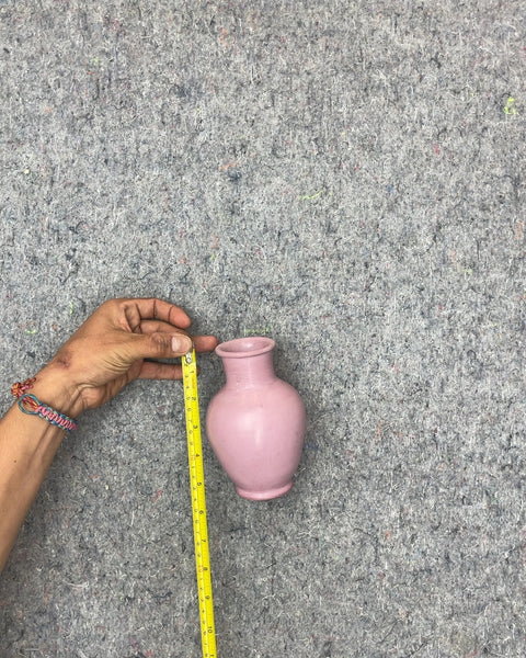 Pink Ceramic Vase, 5.5"