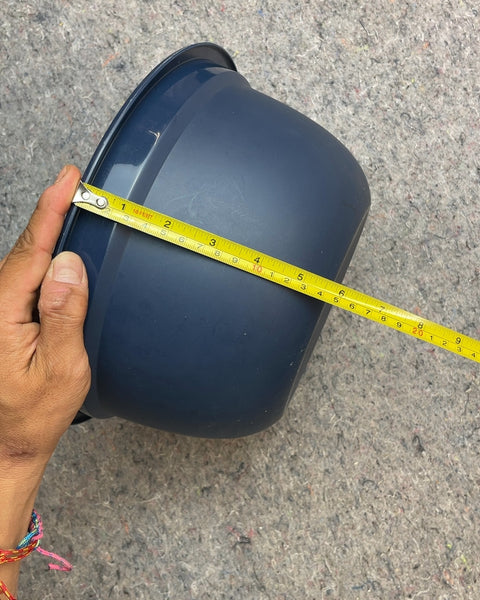 Blue Plastic Mixing Bowl