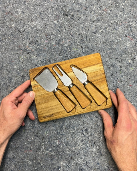 Brandani Cheese Board with Three Knives