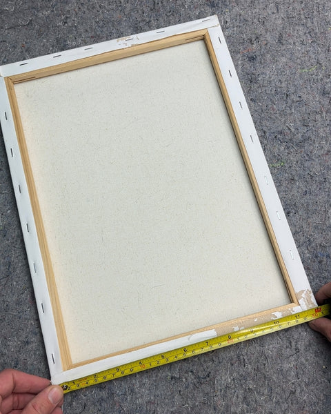 Blank White Stretched Canvas, 12x16"