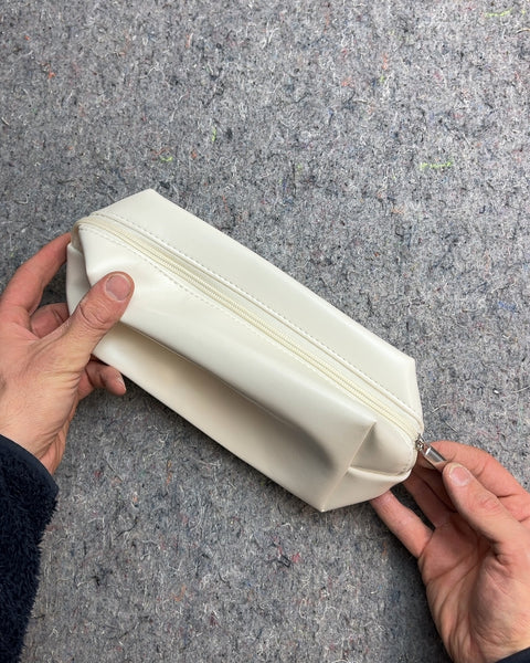 Another White Zippered Travel Toiletry Bag