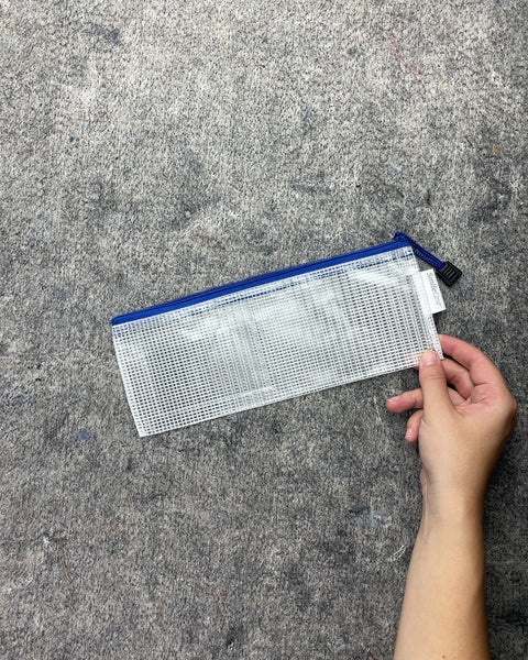 SmileCase Clear Mesh Pencil Pouch, 10 x 4 in
