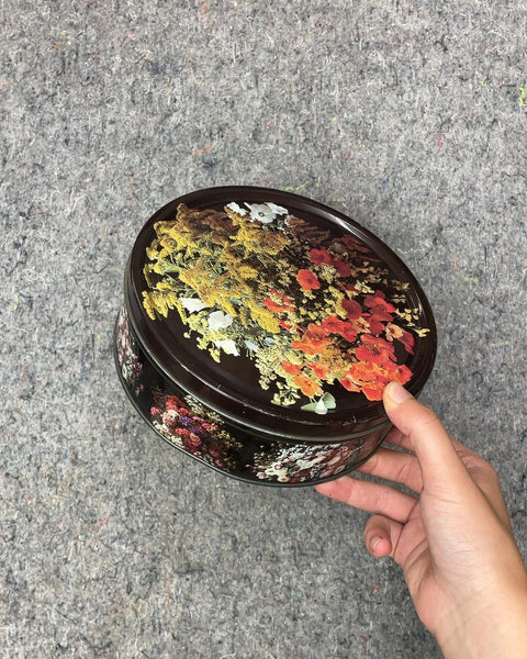 Floral Metal Tin