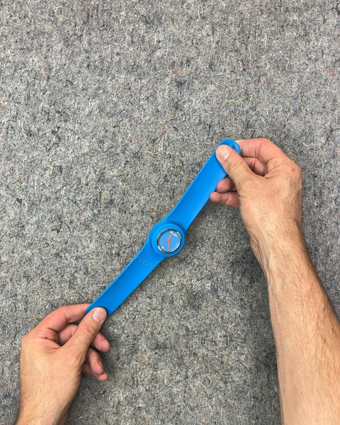 Slap Watch Blue Silicone Band Watch