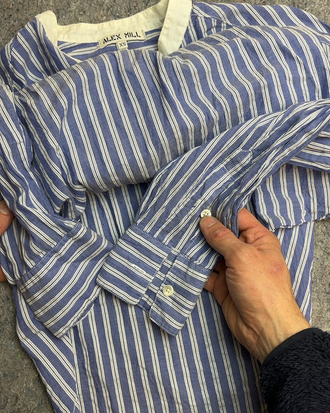 Alex Mill Blue and White Striped Long Sleeve Tunic, Size Women XS
