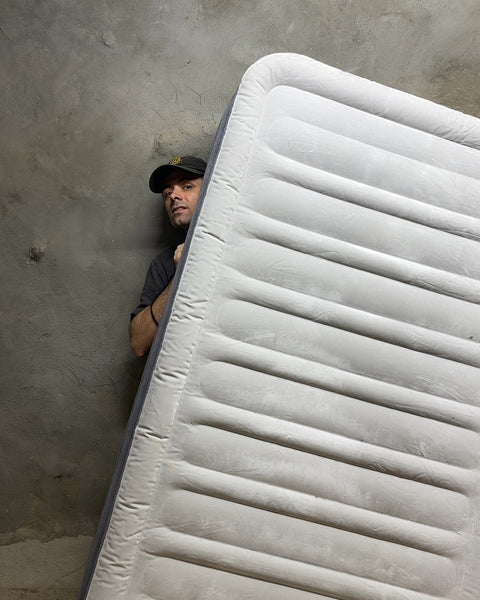 Intex Inflatable Air Mattress with Built-In Pump, Size Wide Twin or W40xL80xH15"
