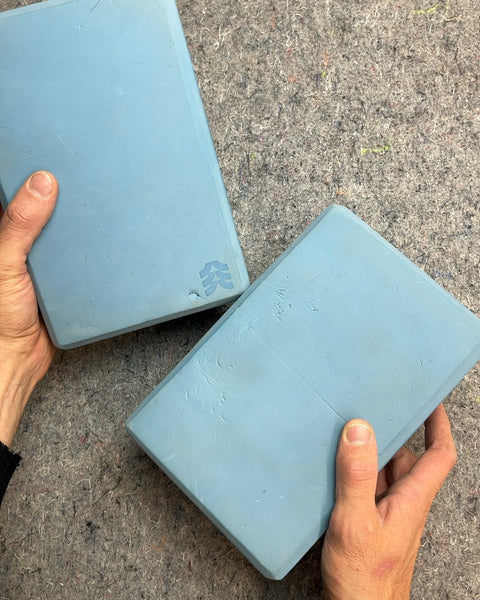 Pair of Blue Yoga Blocks