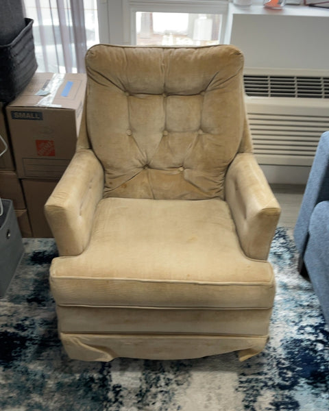 Bouncy Upholstered Armchair, 26x26x30”