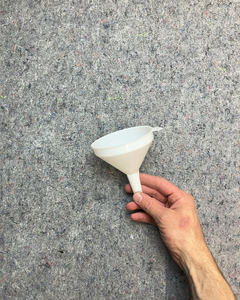 White Plastic Funnel