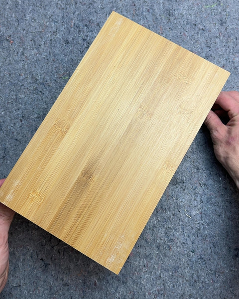 Bamboo Wood and White Metal Laptop Riser, 12x7"