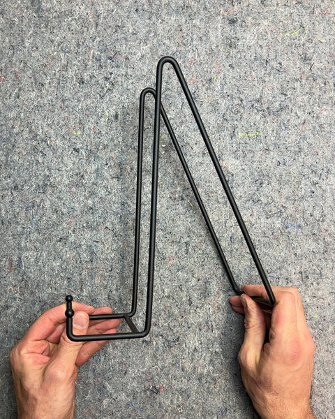 One Last Black Metal Plate Or Photo Display Stand, H11"