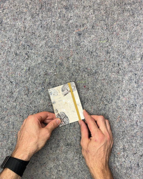 Small Pocket Notebook with Elastic Band