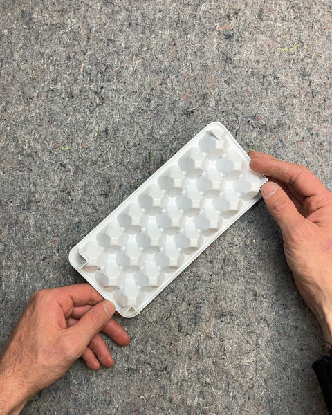 White Plastic Ice Cube Tray