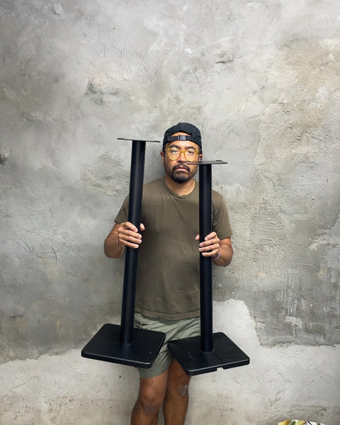Pair of Fluance Black Speaker Stands, 30"