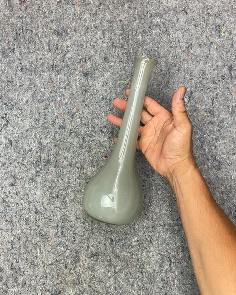 Sexy Gray Glass Bud Vase