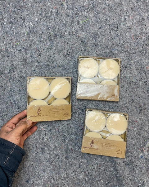 Mega Candles Tea Lights, Set of 4