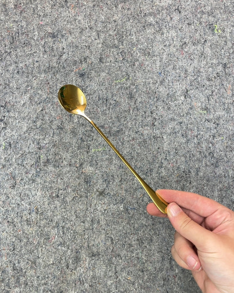 Gold Long Handle Spoon