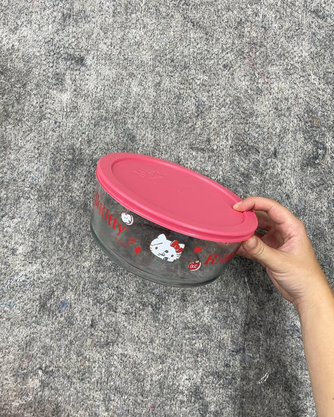 Pyrex Hello Kitty Glass Food Storage Container, 7.5 in