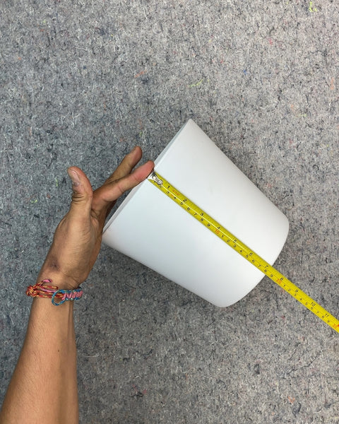 White Planter Pot, W7.5xH8