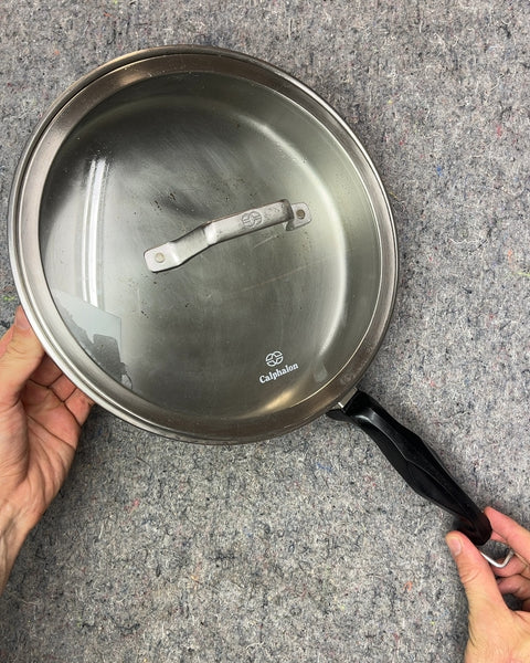 Serious Stainless Steel Frying Pan Made In The US, 11"