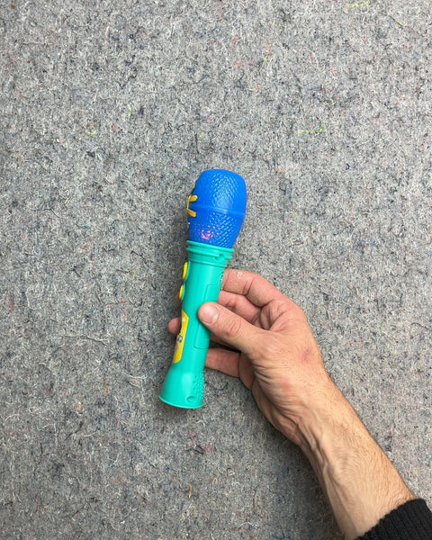 Kids Blue and Green Toy Microphone