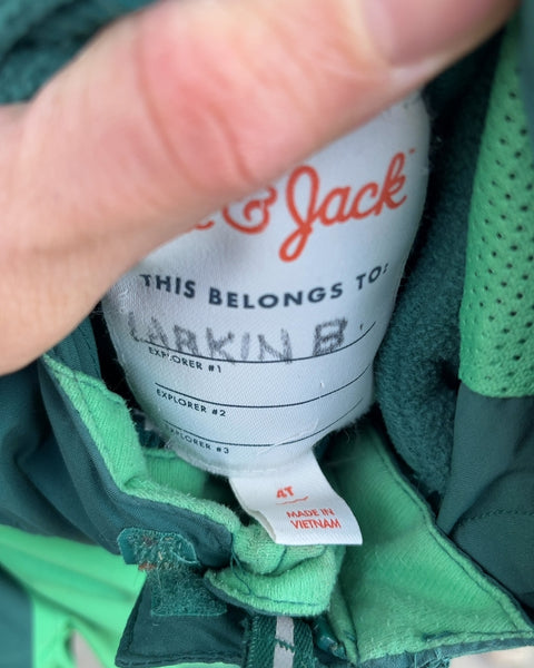 Cat & Jack Toddlers' 3-in-1 Colorblock Rain Jacket, Size 4T