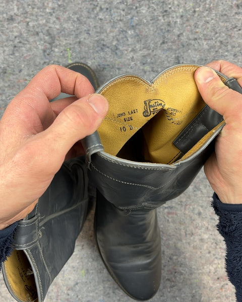 Justin Cowboy Boots, Size 10 D