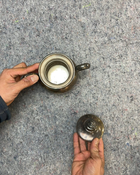 Silver Plated Sugar Bowl with Lid