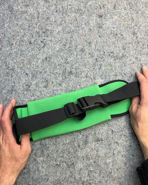 Green TD Running Belt with Reflective Stripe