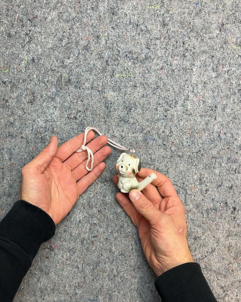 Vintage Ceramic Dog Water Whistle