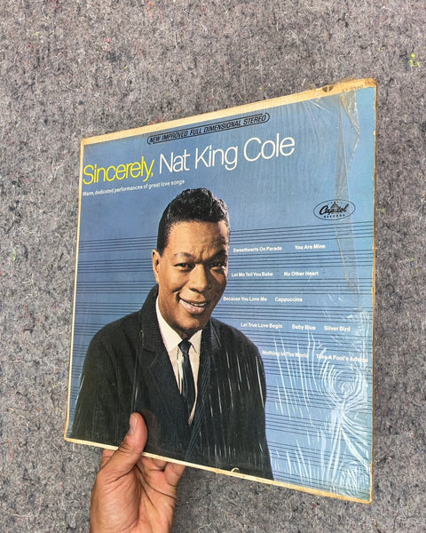 Sincerely Nat King Cole Vinyl Record