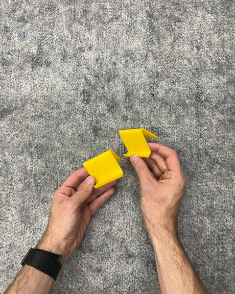 Yellow Plastic Desktop Phone Stands, Set of 2