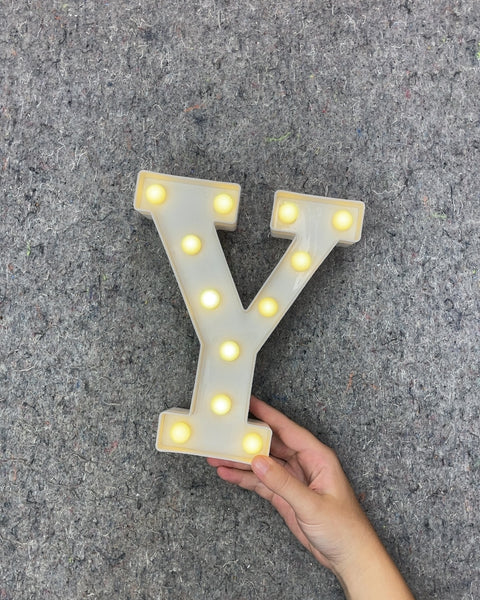 Light Up Marquee Letter Y