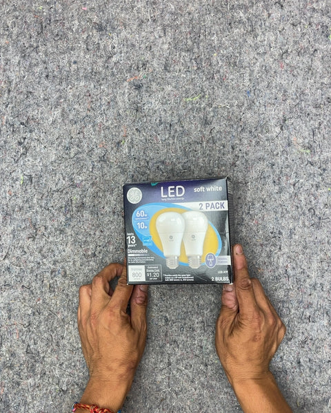 GE Soft White Dimmable LED Light Bulbs, 2 Pack