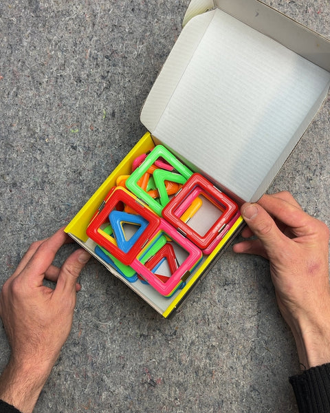 Magnetic Building Tiles Open-Ended Play Set