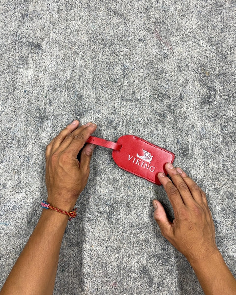 Viking Red Luggage Tag