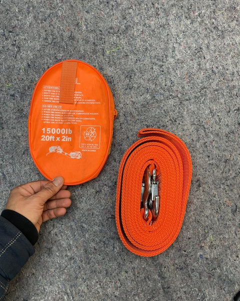 Serious Orange Tow Strap, 15000 lbs
