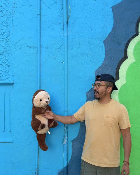 Bigass Brown and Tan Otter Plushie