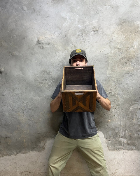 Decorative Wooden Storage Box, W11xL14xH9.5"
