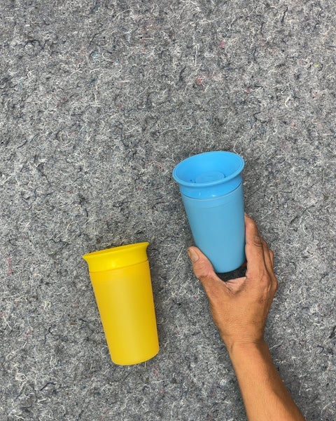 Munchkin Miracle 360 Sippy Cups, Blue and Yellow