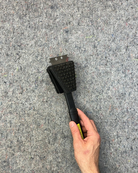 Serious Black Grill Scraper and Brush